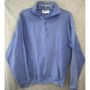 Vintage Joyce Sportswear 1/4 Zip Sweater Women’s Pull Over Light Blue Medium